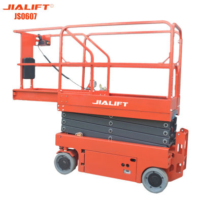 คุณภาพ  Scissor Self Propelled Work Platform Arial Work Platform 7.8m 230kg Jialift โรงงาน